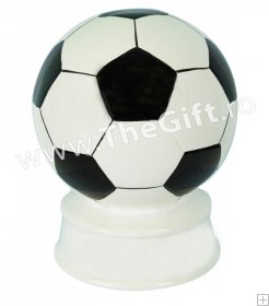 Pusculita din ceramica, minge de fotbal