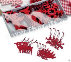 Set 12 decoratiuni, pentru bradul de Craciun