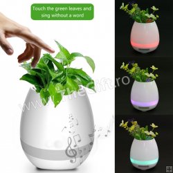 Suport pentru flori Smart cu Bluetooth, LED si Touch