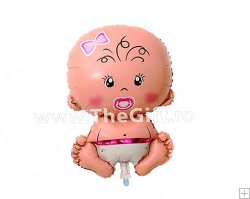 Balon maxi, folie, in forma de fetita