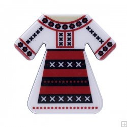 Brosa mare, martisor "Port popular romanesc"