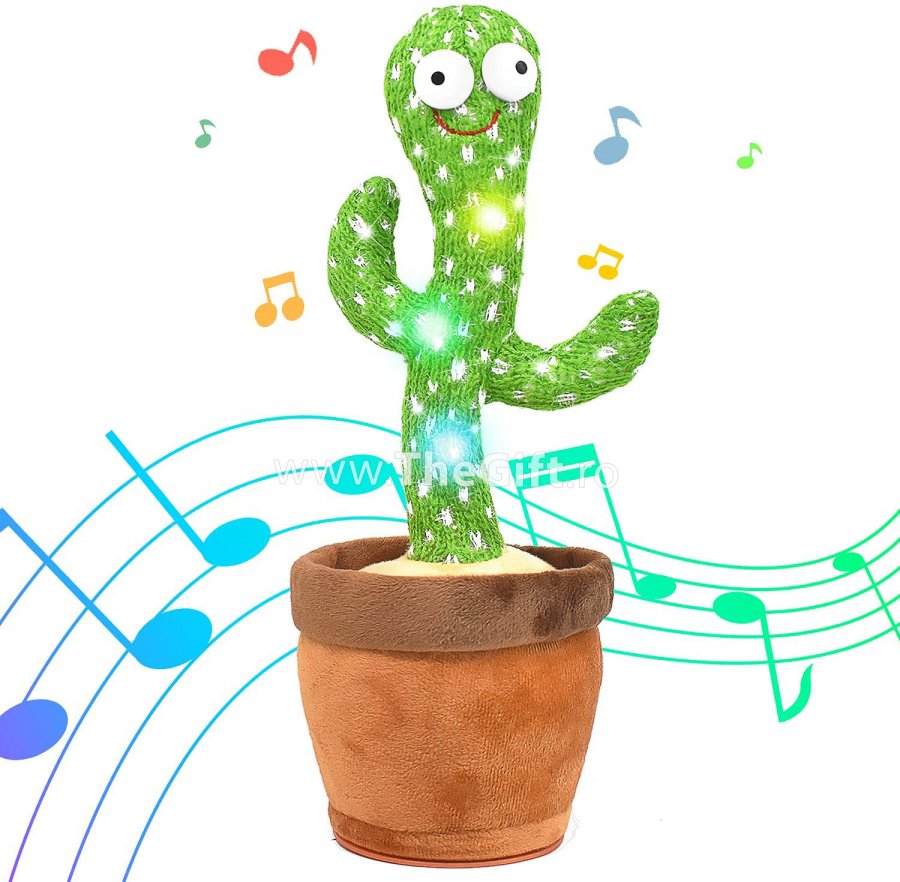 Jucarie interactiva, cactus vorbaret si dansator - Apasa pe imagine pentru inchidere