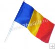 Mini steag Romania, cu maner