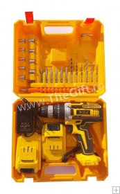 Set bormasina 24 V, cu 2 acumulatori, 28 piese