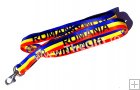 Snur tricolor Romania, pentru ecuson, legitimatie, chei