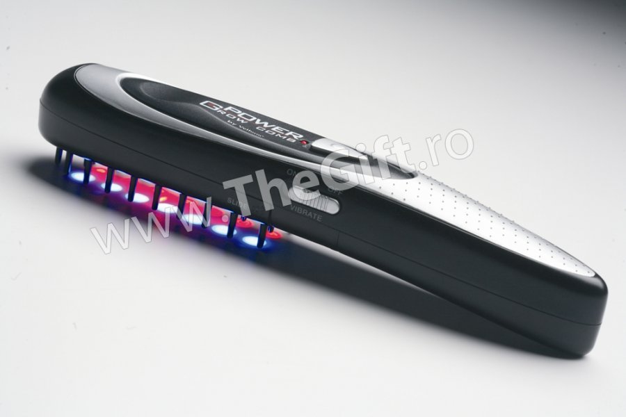 Perie Power Grow - tratament laser pentru cresterea parului - Apasa pe imagine pentru inchidere