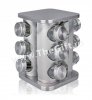 Set pentru condimente, 13 piese, cu suport rotativ din inox