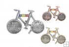 Magnet de frigider bicicleta, suvenir Romania
