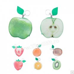 Portmoneu breloc, in forma de fructe