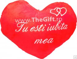 Perna cu mesaj romantic "Tu esti iubita mea"