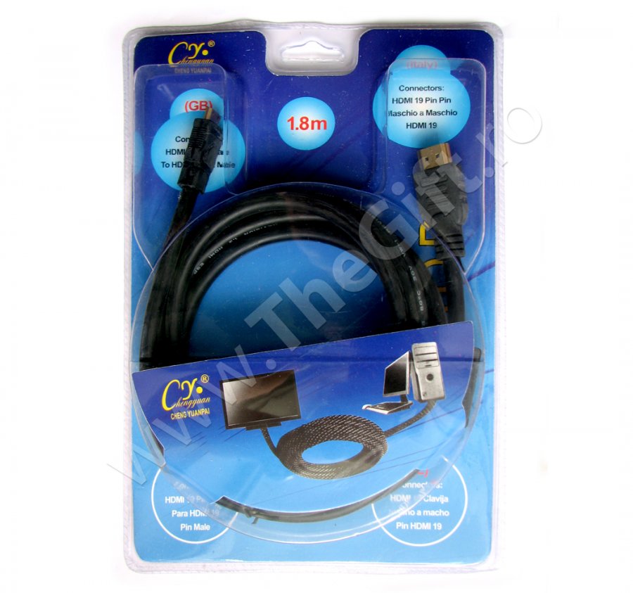 Cablu HDMI 1.3, 19 pini Tata- mini HDMI Tata - Apasa pe imagine pentru inchidere