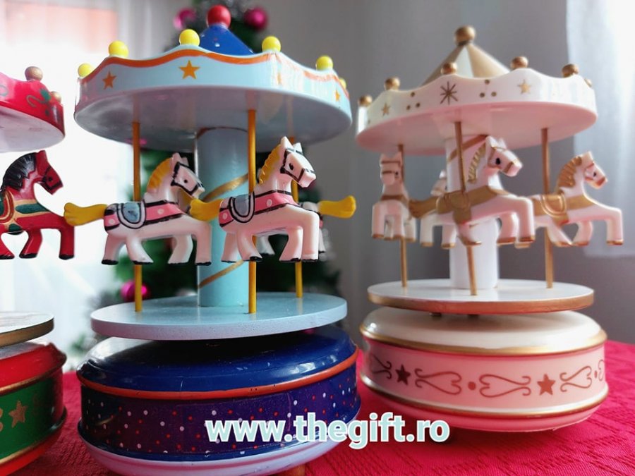 Carusel muzical cu caluti, jucarie muzicala - Apasa pe imagine pentru inchidere