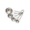 Set 4 lingurite de masura, din inox