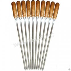Set 12 tije metalice pentru frigarui