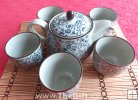 Set chinezesc pentru ceai, cu 5 cescute