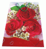 Punga mare de cadou cu trandafiri rosii