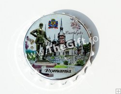 Desfacator, magnet de frigider, Romania Castelul Peles