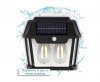 Lampa solara pentru exterior, cu 2 becuri LED, senzor de miscare