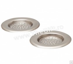 Set 2 site pentru chiuveta, din otel inoxidabil
