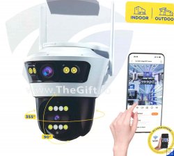 Camera de supraveghere Wi-Fi, exterior si interior, PTZ, HD