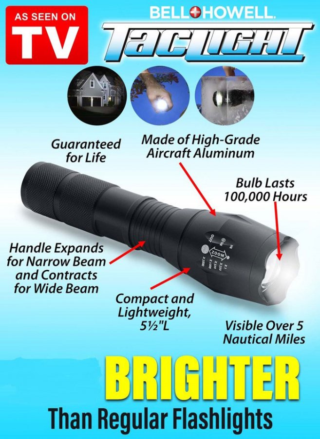 Lanterna profesionala TacLight 40X - Apasa pe imagine pentru inchidere