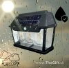 Lampa solara pentru exterior, cu 3 becuri LED, senzor de miscare