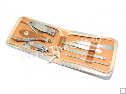 Trusa pentru manichiura, 7 accesorii, cutie eleganta