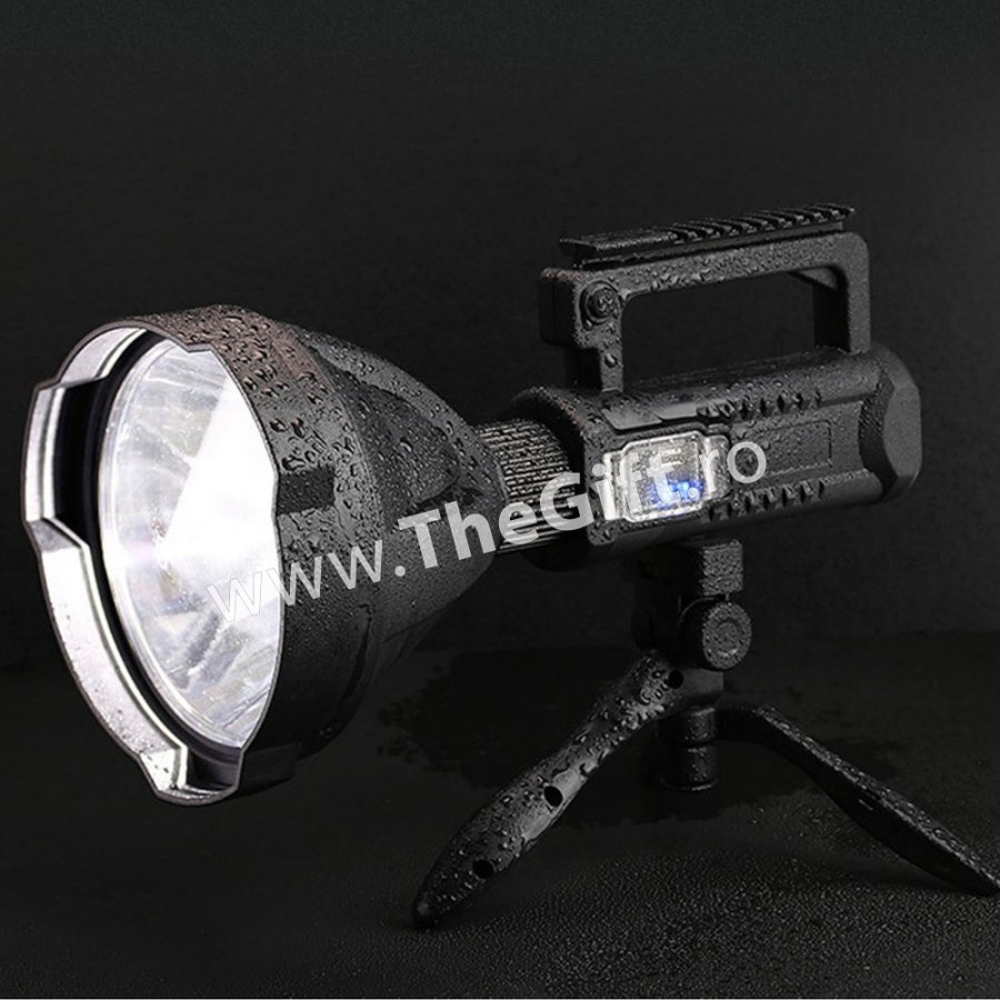 Lanterna LED cu trepied, functie Powerbank,4 moduri de iluminare - Apasa pe imagine pentru inchidere