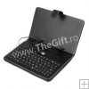 Husa USB din piele, cu tastatura pentru tableta 9 inch
