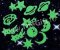 Stickere fluorescente, care lumineaza in intuneric Stickere fluorescente, care lumineaza in intuneric