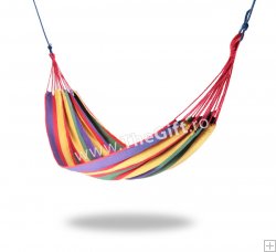 Hamac multicolor, cu husa bonus
