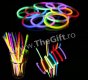 Set 100 bratari luminoase fluorescente multicolore