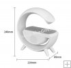 Lampa LED RGB, incarcare Wireless, Bluetooth, ceas, radio