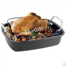 Tava si gratar pentru copt, invelis teflonat non-stick