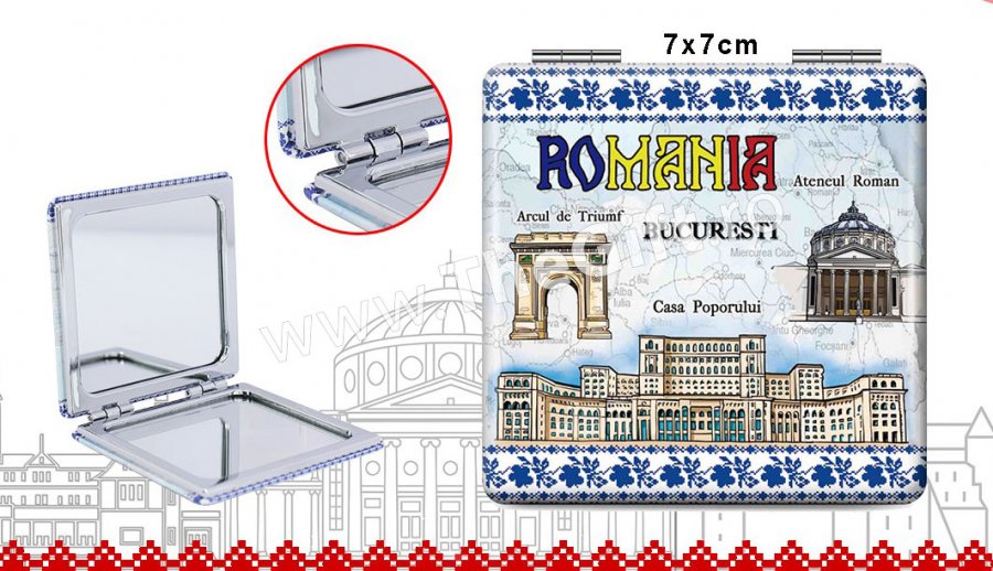 Oglinda suvenir Romania, Bucuresti - Apasa pe imagine pentru inchidere