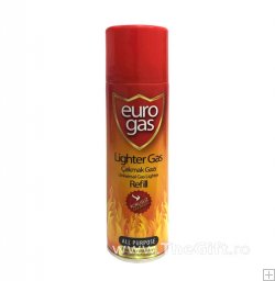 Spray cu gaz, pentru reincarcare bricheta de uz casnic