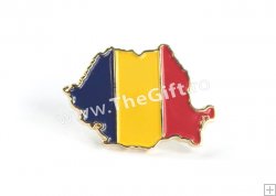 Insigna tricolora, harta Romaniei