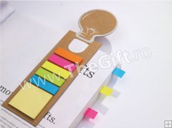 Semn de carte 3 in 1, cu post-it si liniar