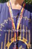 Snur tricolor Romania, pentru ecuson, legitimatie, chei