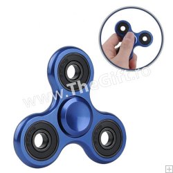 Jucarie antistres Fidget Spinner, metalizata