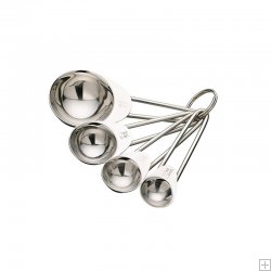 Set 4 lingurite de masura, din inox