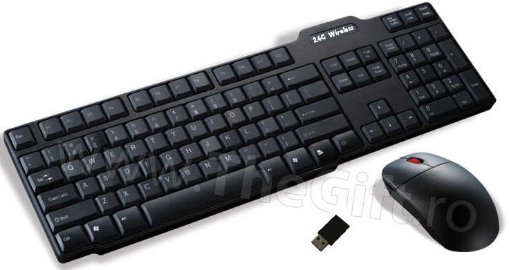 Tastura wireless 2.4G cu mouse
