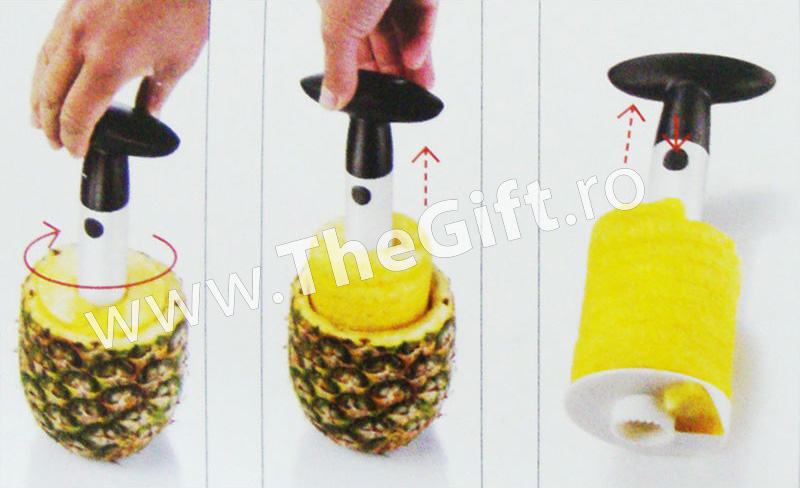 Aparat pentru felierea si decojirea ananasului - Apasa pe imagine pentru inchidere