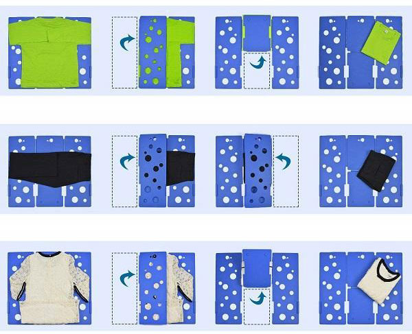 Clothes folder, dispozitiv de impachetat haine pentru copii - Apasa pe imagine pentru inchidere
