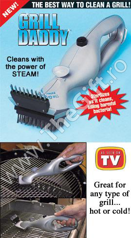 Grill Daddy, aparat pentru curatat gratarul, cu aburi