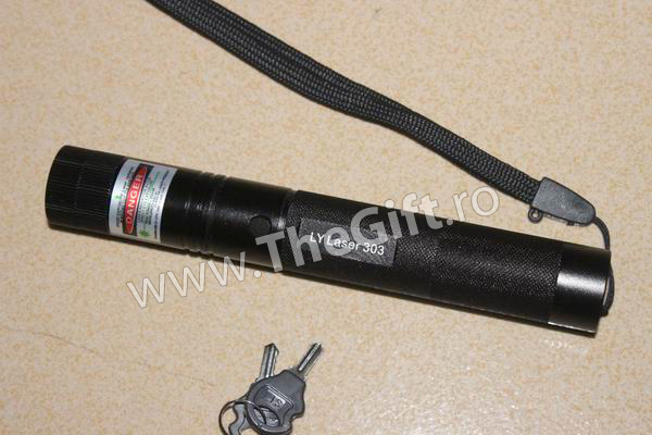 Laser pointer verde de putere mare, 200mW