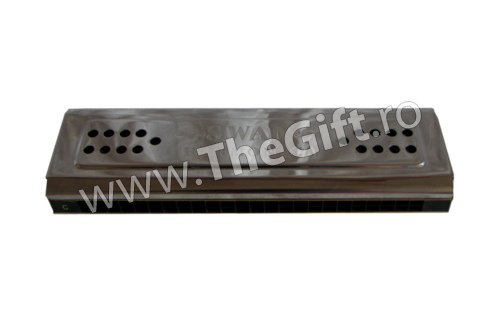 Muzicuta cromata dubla Swan Harmonica