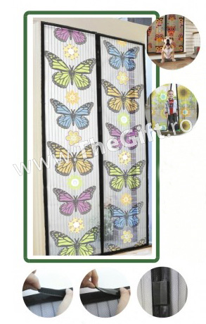 Perdea magnetica anti-insecte, Magic Mesh Butterfly - Apasa pe imagine pentru inchidere