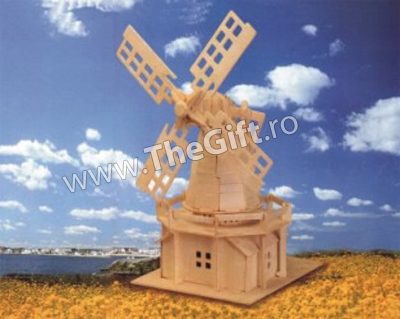 Puzzle 3D lemn - Moara olandeza