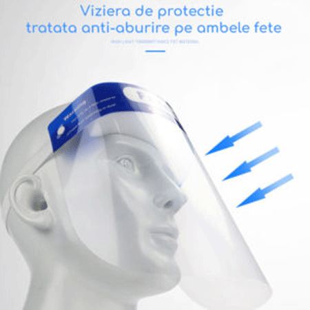 Set de 10 viziere de protectie, pentru fata - Apasa pe imagine pentru inchidere